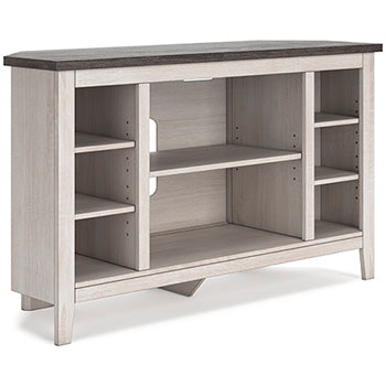 Ashley Express - Dorrinson Corner TV Stand/Fireplace OPT