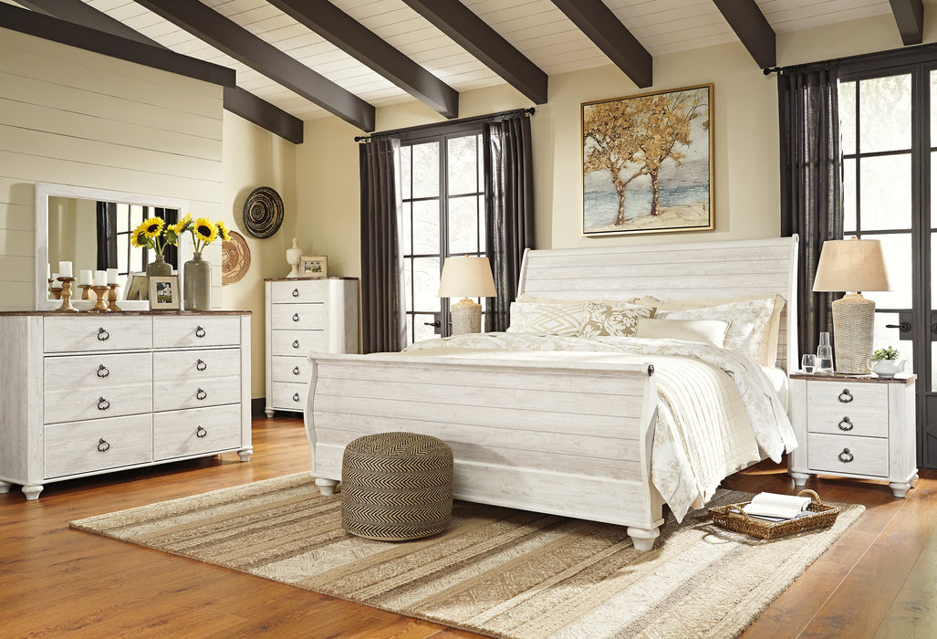Ashley Express - Willowton  Sleigh Bed