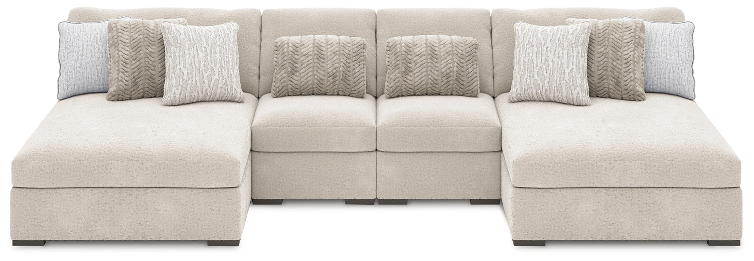 Cuddle Plush 4-Piece Sectional with Chaise