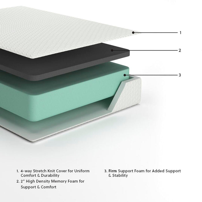 Ashley Express - Chime 12 Inch Memory Foam  Mattress
