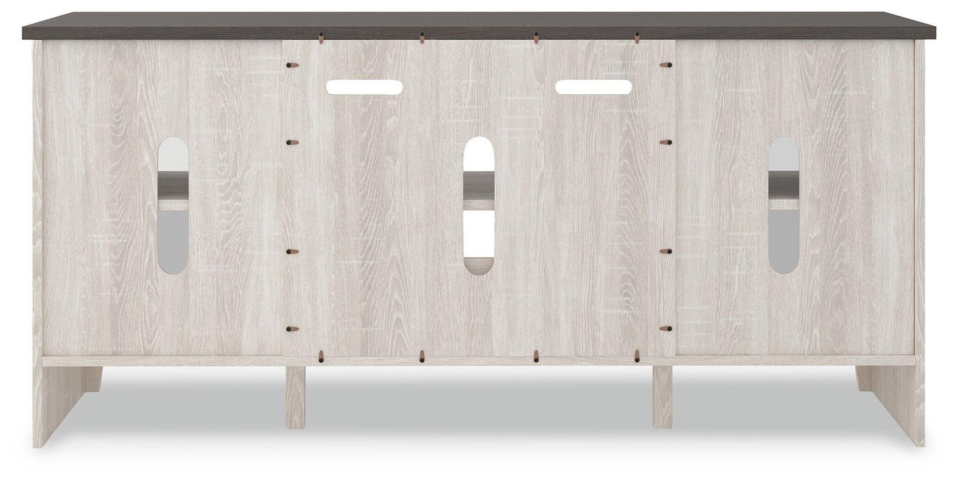 Ashley Express - Dorrinson LG TV Stand w/Fireplace Option
