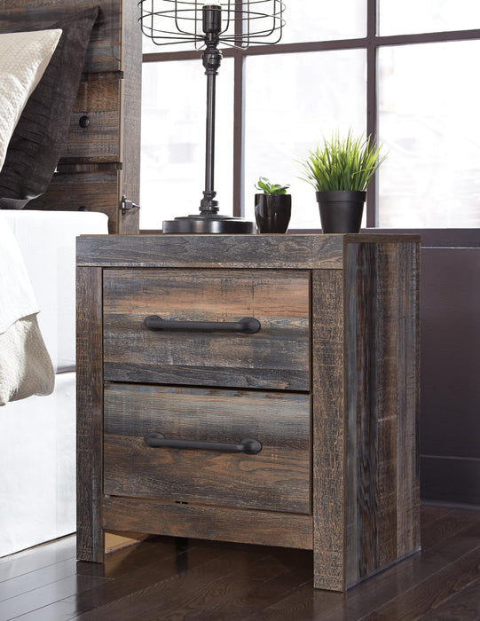 Drystan Twin Panel Bed with 4 Storage Drawers, Dresser, Mirror, Chest and Nightstand