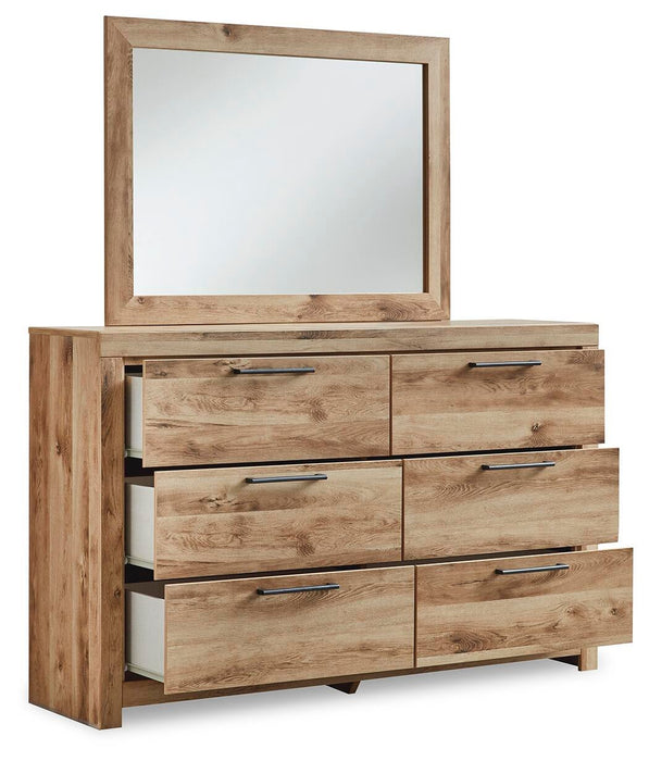 Hyanna Full Panel Storage Bed, Dresser, Mirror and Nightstand