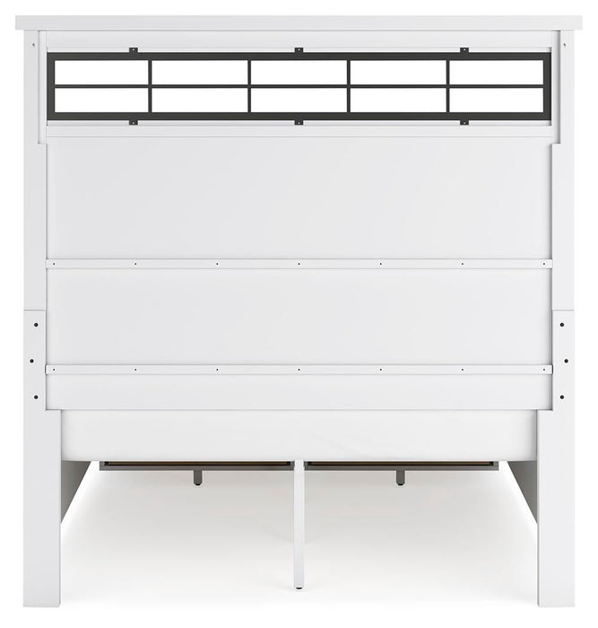 Ashbryn Queen Panel Storage Bed, Dresser, Mirror, Chest and Nightstand