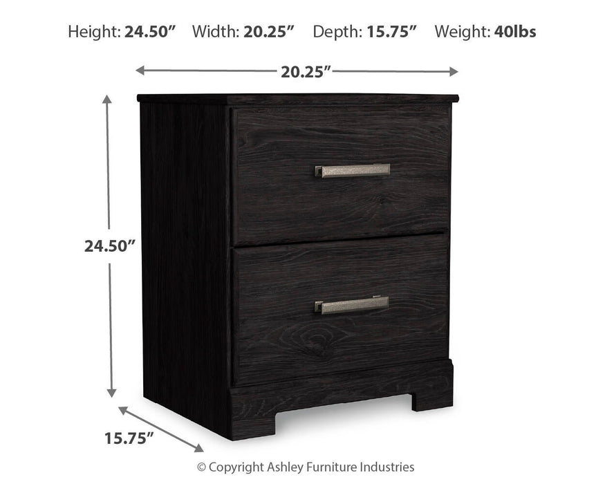 Belachime Full Panel Bed with Mirrored Dresser, Chest and Nightstand