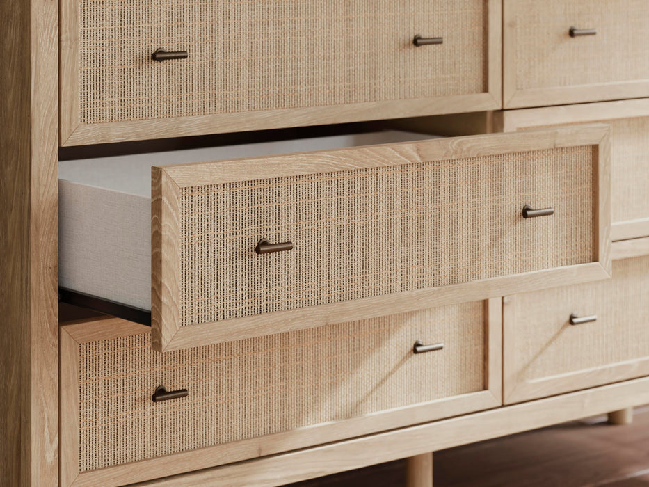 Cielden King Panel Headboard, Dresser, Mirror, Chest and Nightstand