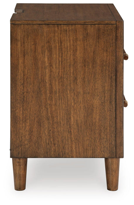 Lyncott King Upholstered Bed, Dresser, Mirror, Chest and Nightstand