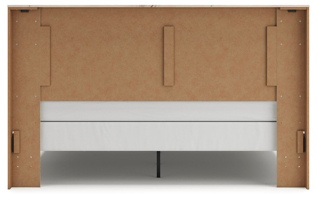 Lawroy King Panel Bed, Dresser, Mirror, Chest and Nightstand