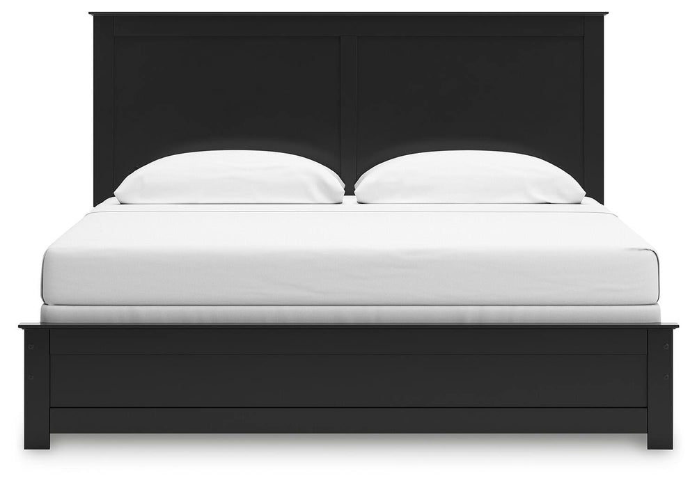 Maribel King Panel Bed, Dresser, Mirror and Nightstand