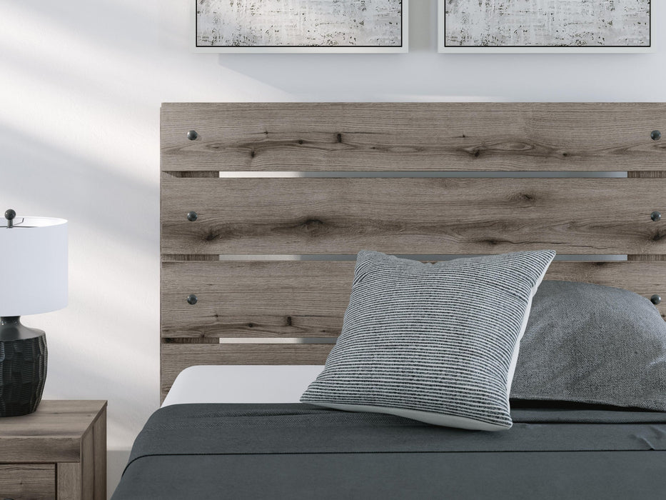 Graystorm Full Panel Storage Bed, Dresser and Mirror
