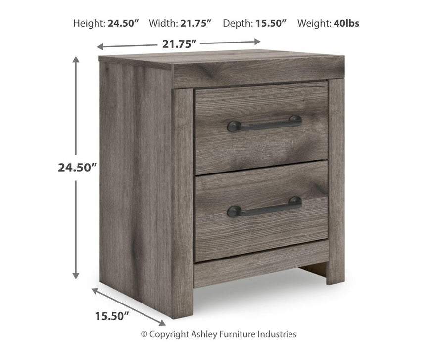 Graystorm Twin Panel Bed with Storage, Dresser, Mirror, Chest and Nightstand