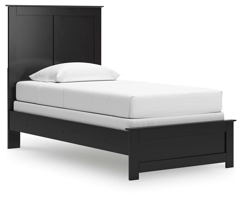 Maribel Twin Panel Bed, Dresser, Mirror, Chest and Nightstand