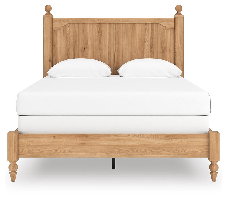 Aleaport Queen Panel Bed with Mirrored Dresser