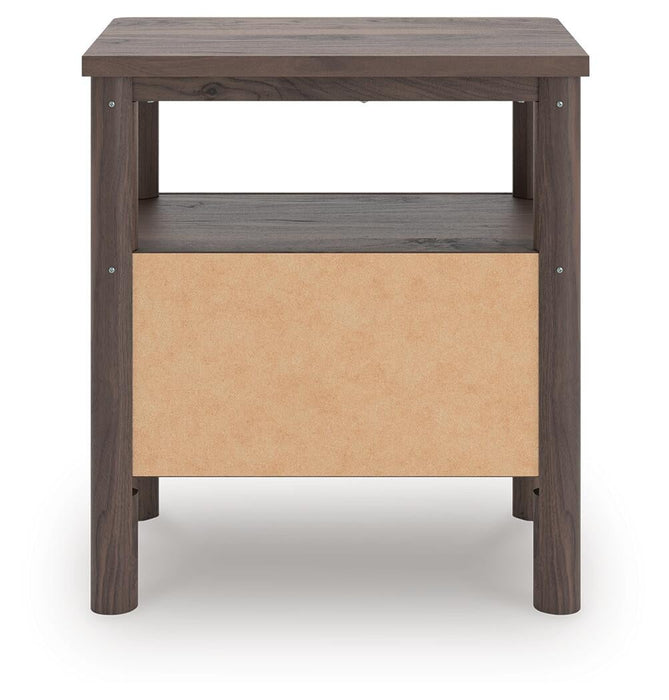 Pamytta Full Upholstered Panel Bed, Dresser, Mirror, Chest and Nightstand