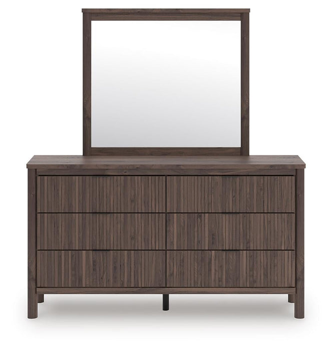 Pamytta Queen Panel Bed, Dresser, Mirror, Chest and Nightstand