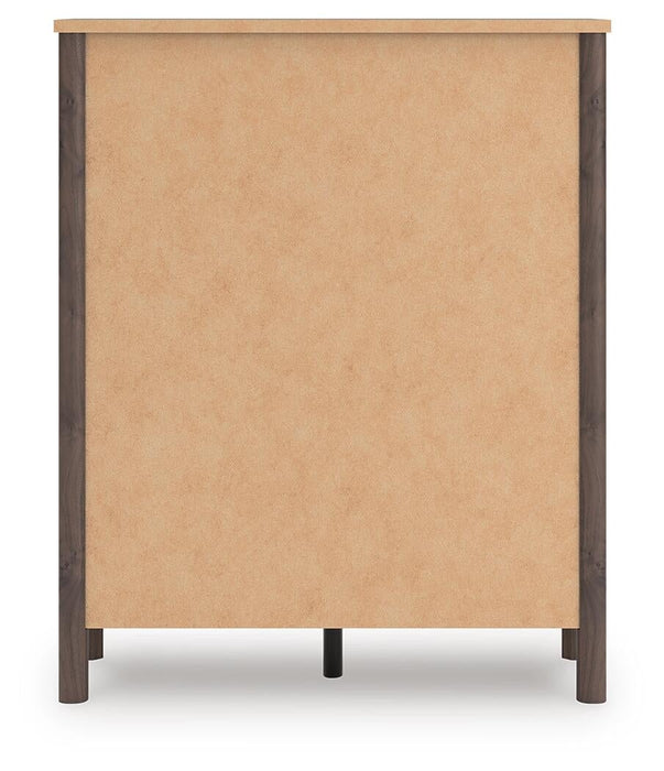Pamytta King Panel Bed, Dresser, Mirror, Chest and Nightstand