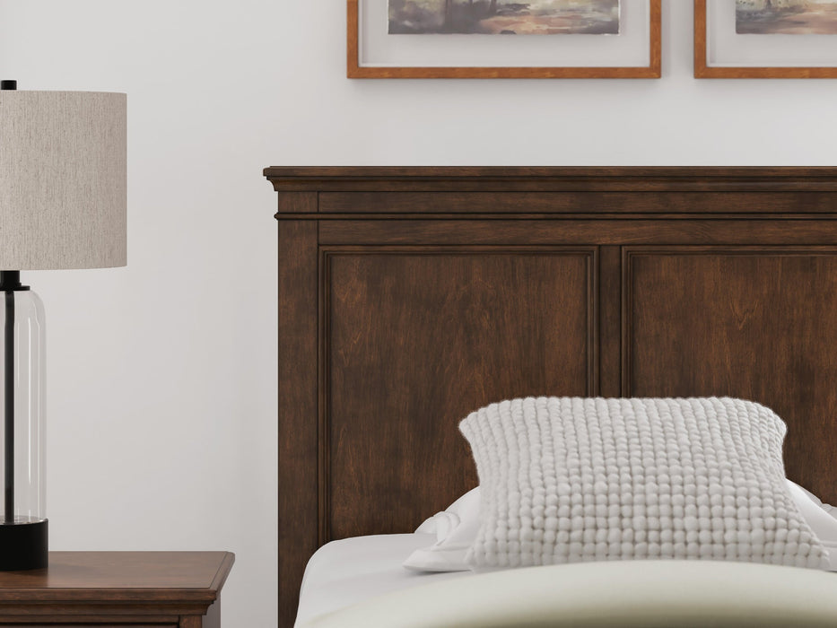 Danabrin Twin Panel Storage Bed, Dresser, Mirror and Nightstand