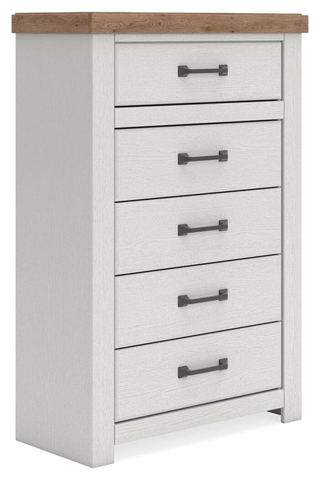 Savonport Queen Panel Bed with Storage, Dresser, Mirror, Chest and Nightstand