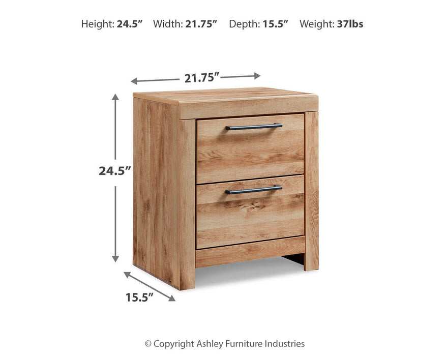Hyanna Full Panel Bed with 1 Side Storage, Dresser, Mirror and Nightstand