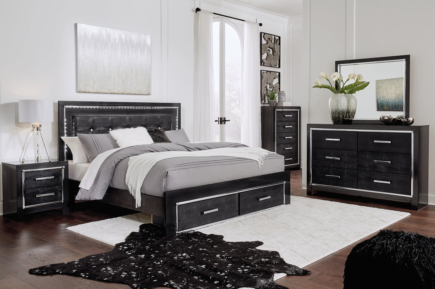 Kaydell  Panel Bed With Storage