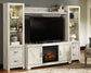 Bellaby 4-Piece Entertainment Center with Electric Fireplace